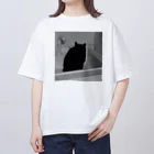 深夜の猫屋さんの深夜猫 オーバーサイズTシャツ