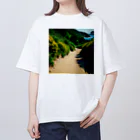 DapperMixの綺麗な道、海の楽園へグッズ Oversized T-Shirt