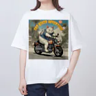 NECOSUIのキャットバイカー Oversized T-Shirt