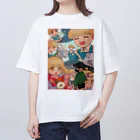 超原石のお店のスーパーのレジ係の女の子 Oversized T-Shirt