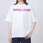 ON NOtEのマーシャル諸島 ロゴピンク オーバーサイズTシャツ