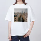 ただの大学生の綺麗なビル街のアイテムグッズ オーバーサイズTシャツ