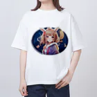 Lupinusのウサ耳可愛い少女 オーバーサイズTシャツ