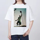 konoha-kamereonnのfly high! オーバーサイズTシャツ