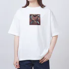 Kazuhirokのハートの結び目 Oversized T-Shirt