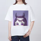 悪魔たぬきの黒娘の販売店！のうるうる黒娘 Oversized T-Shirt