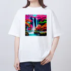 fujisan10の色彩滝 Oversized T-Shirt