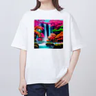 fujisan10の色彩滝 オーバーサイズTシャツ