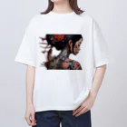 新ーARATAの和彫り美しい女性 Oversized T-Shirt