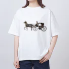 mumusの馬車　stone オーバーサイズTシャツ