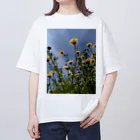 MMの黄色い春菊の花 オーバーサイズTシャツ