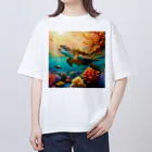 ぶーたんのウミガメ オーバーサイズTシャツ