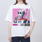 おもちショップの一服ロボットさん Oversized T-Shirt