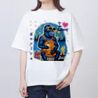 Curiosity＋のI❤️Camp ごりら オーバーサイズTシャツ