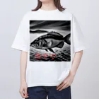 kenmzareonの魚やで Oversized T-Shirt