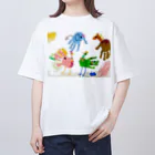 おててのどうぶつえんのおててのどうぶつえん オーバーサイズTシャツ