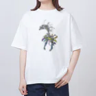 ほわいとくろーばーのボルトブレス オーバーサイズTシャツ