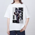 ムラサキゲジゲジのオンラインショップの黒バニーマカロン Oversized T-Shirt