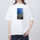 Makoto_Kawano Designの笑うトカゲ Oversized T-Shirt