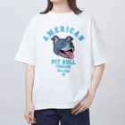 LONESOME TYPE ススのLove❤️Dogs（アメリカンピットブルテリア・青鼻） Oversized T-Shirt