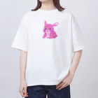 usaの這い這いうさぎ オーバーサイズTシャツ