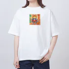 人生Storeの勇者猫 Oversized T-Shirt