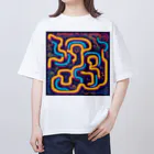 masa193の迷路 オーバーサイズTシャツ