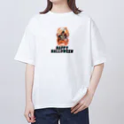 面白デザインショップ ファニーズーストアの Happy　Halloween(骸骨） オーバーサイズTシャツ