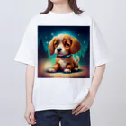 春乃遊羽アイディアイラストショップの可愛い犬のイラスト Oversized T-Shirt