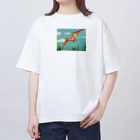 iikyanの恐竜⑦ オーバーサイズTシャツ