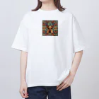 チワワ愛好家ショップのハロウィンの魔法で輝くチワワアート Oversized T-Shirt