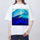 水草の富士山もどき Oversized T-Shirt