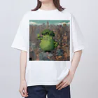 ちょいダサアイテムショップの怪獣ブロッコリー オーバーサイズTシャツ