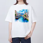 ようこそ　taitaitaro shop へのギリシャの街並み Oversized T-Shirt