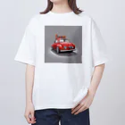 まひる3のあかい車グッツ Oversized T-Shirt