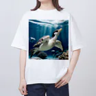 人魚の夢のペンガメ Oversized T-Shirt