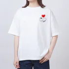 ３２１６のl  love ねこ Oversized T-Shirt