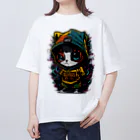 めんぼうさんやのちびネコ Oversized T-Shirt