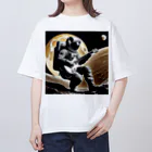 宇宙開発デザイン科の月面のギタリスト Oversized T-Shirt