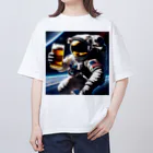 宇宙開発デザイン科の酒飲みアストロノーツ オーバーサイズTシャツ