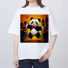 アニマルショップ『自己流』のハロウィンパンダ オーバーサイズTシャツ