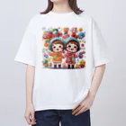 オットサンのかわいい双子 オーバーサイズTシャツ