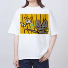 penguin-penpenのねこ＆ねずみ オーバーサイズTシャツ