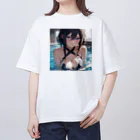 neko_28のセクシー水着のお姉さん1 オーバーサイズTシャツ