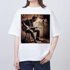 age3mのJuke joint for the blues オーバーサイズTシャツ