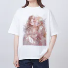 AIと愛とARTのSHOPのなかよし乙女 オーバーサイズTシャツ