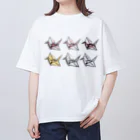 Little_millの錦鶴 オーバーサイズTシャツ