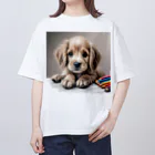 つぶらな瞳の子犬グッズ屋さんのつぶらな瞳の可愛い子犬② オーバーサイズTシャツ