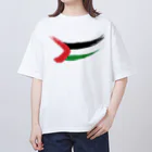 松や SUZURI店のPALESTINE FLAG Oversized T-Shirt