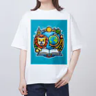 ワンダーワールド・ワンストップのライオンが楽しく学習 Oversized T-Shirt